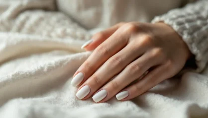 مانیکور milky white